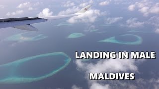 LANDING IN MALE - MALDIVES 4K