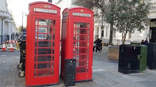 London Telephone red box Londoni piros telefon fülke