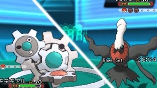 ギギギアルに恐れおののくダークライ【ポケモンORAS】
