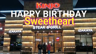 My Wife's Birthday with Me, Her Brother and Sister In Law/Kinjo Japanese Restaurant