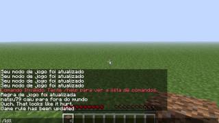 minecraft cheats: gamemodes,keepinventoy,time set e weather clear