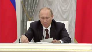Никита Белых на встрече с Владимиром Путиным
