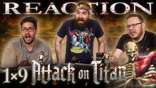 Attack on Titan 1x9 REACTION!! "Whereabouts of His Left Arm: The Struggle for Trost, Part 5"