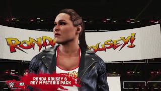 WWE 2K19: Ronda Rousey & Rey Mysterio DLC Gameplay Trailer