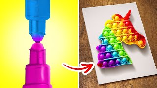 KIAT SENI KEREN DAN IDE KERAJINAN DIY || Kiat Menggambar Fantastis dan Trik Mudah oleh 123 GO Like!