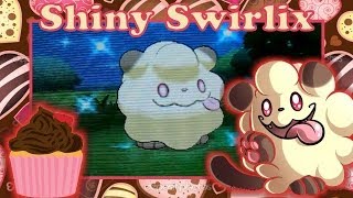 Shiny Swirlix on Pokemon X after 73 Eggs!