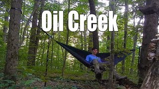 Hammock Camping Oil Creek PA - Backpacking the Gerard Trail