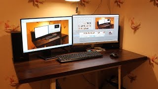 How I made a computer desk. Как я сделал компьютерный стол.