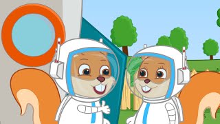 Famille d'Écureuil - Les Astronautes Ont Volé Animé 2021 en Français