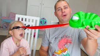 Новая веселая игра Хамелеон Леон  для детей и взрослых