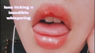 Lens Licking With Inaudible Whispers ? ASMR
