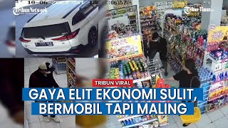 Komplotan Maling Bermobil Beraksi, Lihat Pelaku Bawa Keluar Tas Besar Berisi Barang Curian