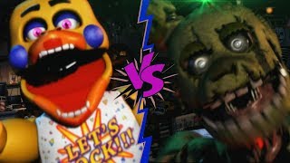 SPRINGTRAP VS ROCKSTAR CHICA - La Liga de FNAF | FIVE NIGHTS AT FREDDY'S ULTIMATE CUSTOM NIGHT (J1)