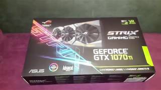 Распаковка ASUS GTX 1070 TI STRIX A8G