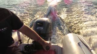 From 0 to 25 mph by Brig F360 + Yamaha F25 (four stroke)