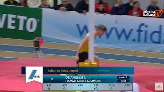 DE ANGELIS Ivan Migliore Prestazione Allievi 5,10 metri   Salto con l'Asta   Campionati Italiani Ass