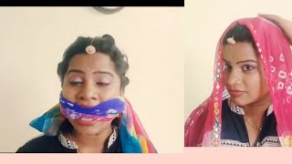 #Gagged video #Badini dupatta scarf#Gagged talk video #Draping  badini dupatta