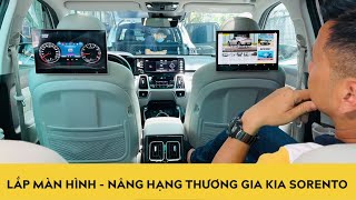 Lắp màn hình ô tô giải trí - Nâng cấp hàng ghế sau Kia Sorento, VinFast Lux SA lên hạng thương gia