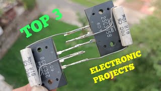 TOP 3 ELECTRONIC PROJECTS WITH TRANSISTOR BD139, BD140, 2SC3858 & C8050.