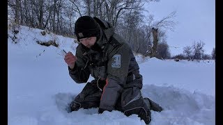Не клевало и ТУТ Я ПОДОБРАЛ МИКРО БЕЗМОТЫЛКУ!!! Рыбалка 2020, окунь, perch , trophy, winter fishing