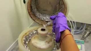 Thin film preparation using a spin coater