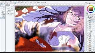 『巫女ノカナタZERO』彩色メイキング～朧、重傷