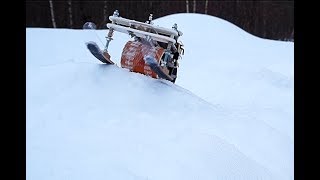 Снегоход "Буравчик" своими руками