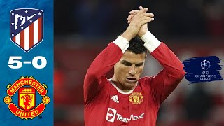 ATLETICO MADRID VS MANCHESTER UNITED 5-0 LEG 1 AG(5-0) | CHAMPIONS LEAGUE