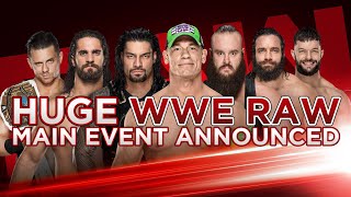 WWE RAW First Time Ever Main Event Tonight!
