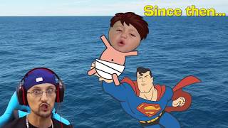 BATMAN & SUPERMAN vs SHARK! FGTEEV & JUSTICE LEAGUE BUILD RAFT FORT Part 2 w/ Superheroes Flash