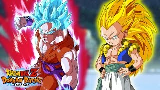 GODTENKS MONO TEQ TEAM! Super Saiyan Kaioken Blue Goku vs SSJ3 Gotenks | Dragon Ball Z Dokkan Battle