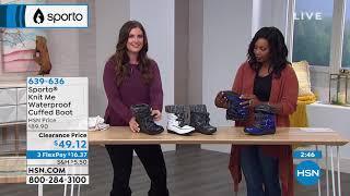 Sporto Knit Me Waterproof Cuffed Boot
