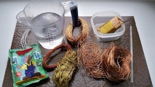Как удалить лак с медной проволоки