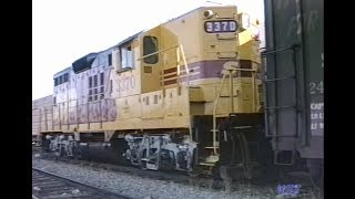 Southern Pacific SDP45s & GP9Rs at Anaheim 1987