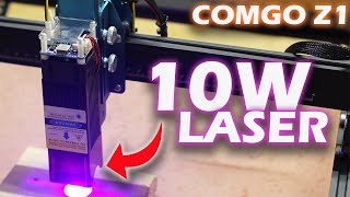 Amazing and powerful 10W COMGO Z1 Laser engraver cutter Machine