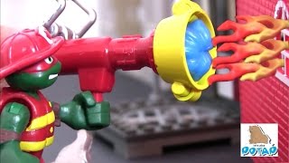 Черепашки Ниндзя Мультик TMNT Fireman Raph Раф Пожарник Игрушки для Мальчиков