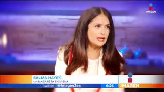 ¡Masajista se desnuda mientras estaba con Salma Hayek! | Noticias con Francisco Zea