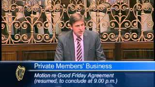 Dominic Hannigan TD speaking about the importance of the Irish Language Act in Northern Ireland