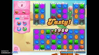 Candy Crush Level 1561 Audio Talkthrough, 2 Stars 0 Boosters