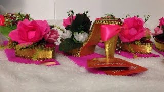 Туфелька с шоколадкой и чаем/DIY Gift to Teacher's Day. Little slipper with chocolate and tea