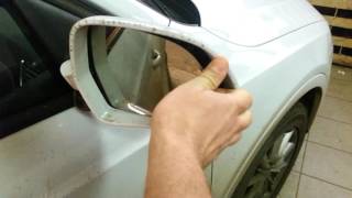 Снятие зеркального элемента AUDI Q3. The removal of the mirror element Audi Q3