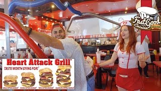BURGER DE 7000 CALORIES - La fessée au Heart Attack Grill ?