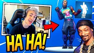 NINJA REACTS TO *NEW* SNOOP DOGG DANCE/EMOTE! (TIDY) Fortnite SAVAGE & FUNNY Moments