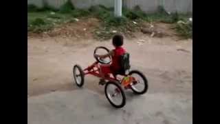como hacer un cuatriciclo casero a pedal  (home made car)riohacha colombia