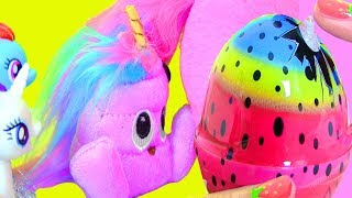UNICORN POOP КАКАШКА ИЛИ ЕДИНОРОГ? Май Литл Пони Мультик MLP Видео для Детей #Сюрпризы #Игрушки