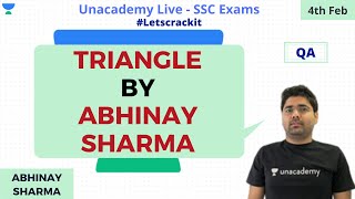 SSC CGL 2019 | Triangle | Geometry Series | Unacademy Live - SSC Exams | Abhinay Sharma