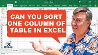 Sort One Column Challenge In Excel - 2413