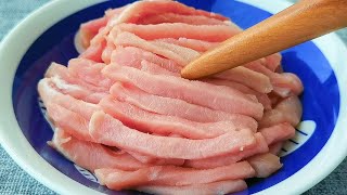 【小穎美食】炒肉時，最忌直接下鍋炒了，教你一招，肉不腥也不柴，滑嫩又入味