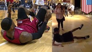 Lebroning videos: viral sensation hits floors and hallways worldwide