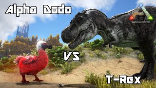 ARK: Survival Evolved - Alpha Dodo vs T-REX - Dino Battle